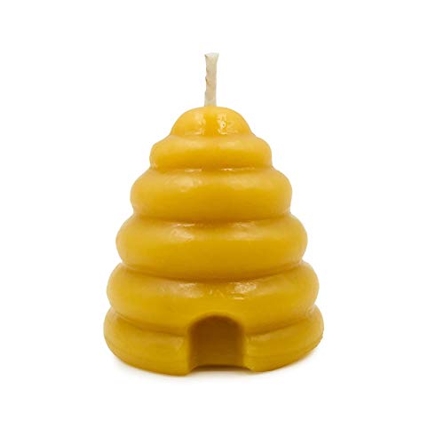 Pure Beeswax Beehive Candle Set - Shaped Votive Candles with a Natural, Light Honey Scent - Eco Friendly Home Decor, Gifts, Favors - Hand Poured in The USA by Alternative Imagination (Pack of 4)