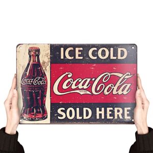 clolinse coca cola signs | metal retro sign vintage bar cool things shop room decor | funny man cave wall tin sign stuff poster for home house coffee garage kitchen 12×8 inch