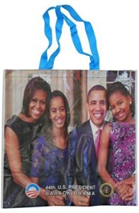 obama”4 sided” full color glossy tote bag