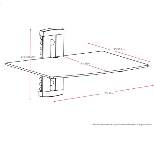 Sonax DVD Player Wall Shelf