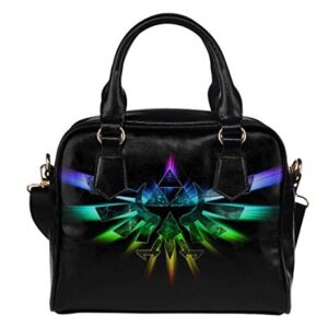 Majora Mask Womens Leather Handbags Totes Top Handle Bag Shoulder Crossbody Satchel Ladies Purses