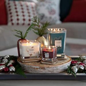 Yankee Candle Elevation Collection with Platform Lid Frosted Fir Scented Candle, Large 2-Wick, 80 Hour Burn Time