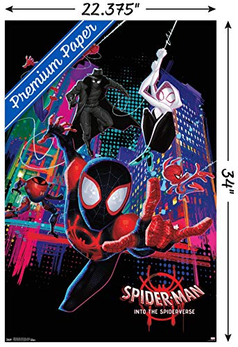 Trends International Marvel Spider-Man - Into The Spider-Verse - Group Wall Poster, 22.375" x 34", Premium Unframed Version