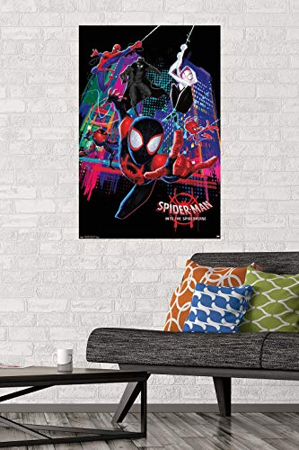 Trends International Marvel Spider-Man - Into The Spider-Verse - Group Wall Poster, 22.375" x 34", Premium Unframed Version