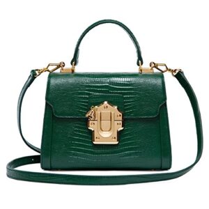 la’festin cross body leather tote bags for women green shoulder purses medium