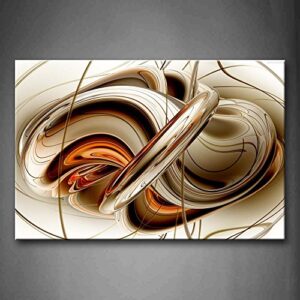 first wall art – abstract orange white lines wall art painting the picture print on canvas abstract pictures for home decor decoration gift