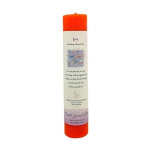 crystal journey candle pillar-joy, 1 ea