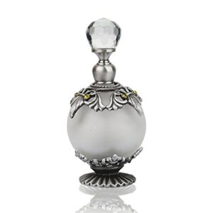 yufeng vintage empty refillable perfume bottles realistic jewelled crystal stopper red glass ornament