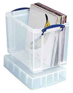 really useful box plastic storage box, clear, 19 xl litre (19cxl)