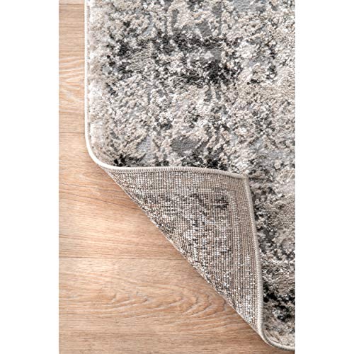 nuLOOM Shaunte Vintage Speckled Area Rug, 4' x 6', Silver