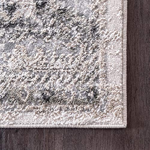 nuLOOM Shaunte Vintage Speckled Area Rug, 4' x 6', Silver