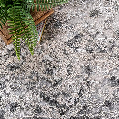 nuLOOM Shaunte Vintage Speckled Area Rug, 4' x 6', Silver