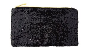 chezi women’s glitter sequins bag small party evening bag purse handbag (black)