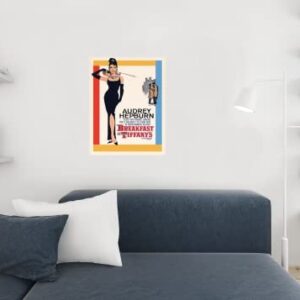 Pyramid America Breakfast at Tiffanys Audrey Hepburn Holly Golightly Romantic Comedy Movie Film Cool Wall Decor Art Print Poster 24x36