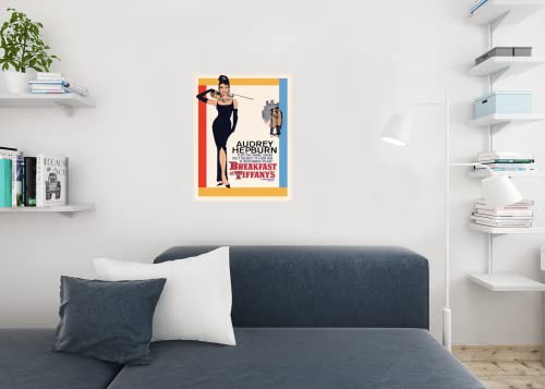 Pyramid America Breakfast at Tiffanys Audrey Hepburn Holly Golightly Romantic Comedy Movie Film Cool Wall Decor Art Print Poster 24x36