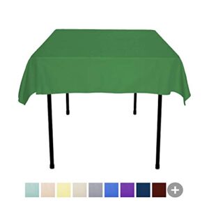 YLZYAA Tablecloth - 54 x 54 Inch -Green-Square Polyester Table Cloth, Wrinkle,Stain Resistant - Great for Buffet Table, Parties, Holiday Dinner & More