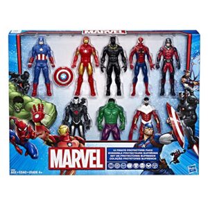 marvel avengers action figures – iron man, hulk, black panther, captain america, spider man, ant man, war machine & falcon! (8)