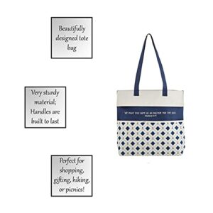 Creative Brands Inspirational Canvas Purse/Tote Bag, 13.5 x 14-Inch, Hope as an Anchor - Scripture