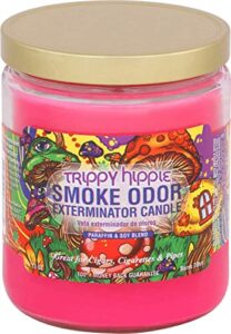 smoke odor exterminator 13 oz jar candles trippy hippie, pack of 2