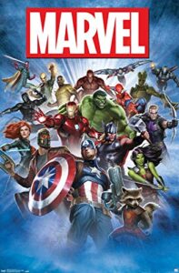 trends international marvel comics – group shot wall poster, 22.375″ x 34″, unframed version