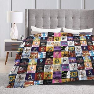 Baulerd Broadway's Must Sees Ultra-Soft Micro Fleece Blanket Couch 80"" x60