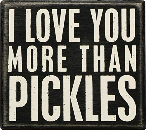 Primitives by Kathy 19177 Classic Box Sign, More Pickles