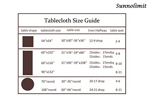 YLZYAA Rectangle Tablecloth - 60 x 102 Inch - White Rectangular Table Cloth for 6 Foot Table in Washable Polyester - Great for Buffet Table, Parties, Holiday Dinner, Wedding & More