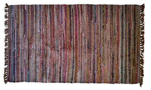 Sturbridge Country Rag Rug in Tobacco 30" x 50"