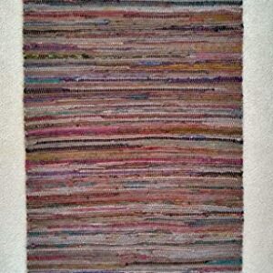 Sturbridge Country Rag Rug in Tobacco 30" x 50"