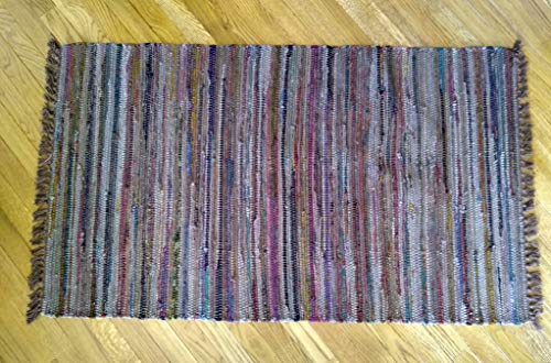 Sturbridge Country Rag Rug in Tobacco 30" x 50"