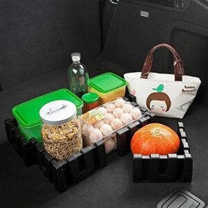 Multipurpose Cargo Organizer Blocks Car Trunk Storage Organizer Blocks, Available to Wool Trunk's Carpet for Car/Truck/SUV/Van, Set of 4