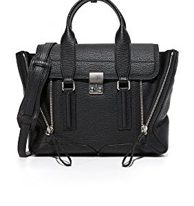 3.1 Phillip Lim PASHLI Medium Satchel, Black-Nickel