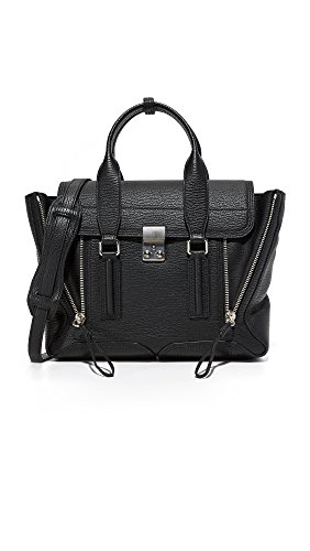 3.1 Phillip Lim PASHLI Medium Satchel, Black-Nickel