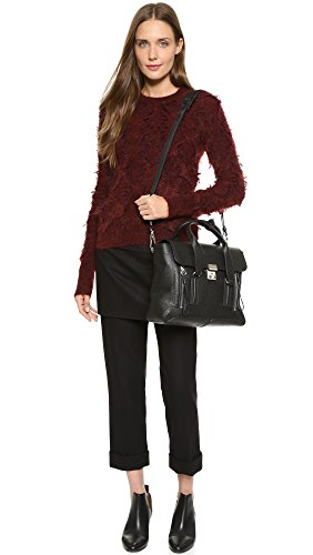 3.1 Phillip Lim PASHLI Medium Satchel, Black-Nickel