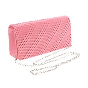 satin evening cocktail bag – coral