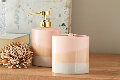 SKL Home Alanya Soap Dispenser, Blush