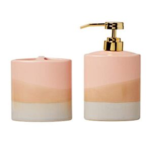 SKL Home Alanya Soap Dispenser, Blush