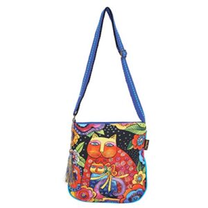 laurel burch cotton crossbody -“mother daughter in flowers”