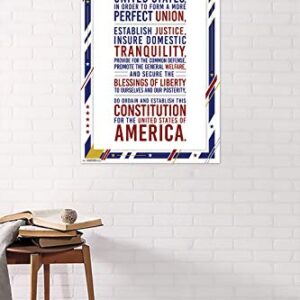 Trends International The United States Of America - Constitution Preamble Wall Poster, 22.375" x 34", Unframed Version