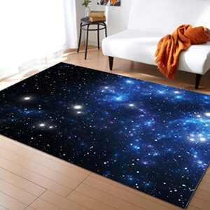 constellation large area rugs 5′ x 7′, throw carpet floor cover nursery rugs for kids, outer space star nebula astral cluster astronomy theme galaxy mystery modern kitchen mat rugs for bedroom