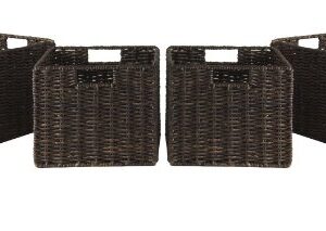 Winsome Granville, 4 Small Baskets, Chocolate