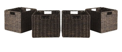 Winsome Granville, 4 Small Baskets, Chocolate