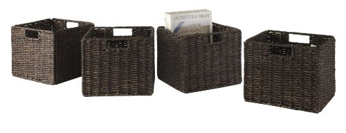 Winsome Granville, 4 Small Baskets, Chocolate