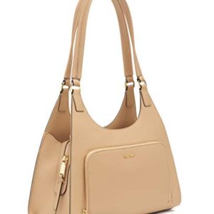 Calvin Klein Ava Saffiano Triple Compartment Hobo Shoulder Bag, RYE
