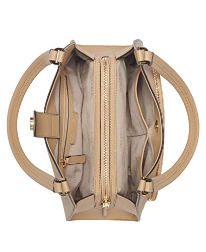 Calvin Klein Ava Saffiano Triple Compartment Hobo Shoulder Bag, RYE