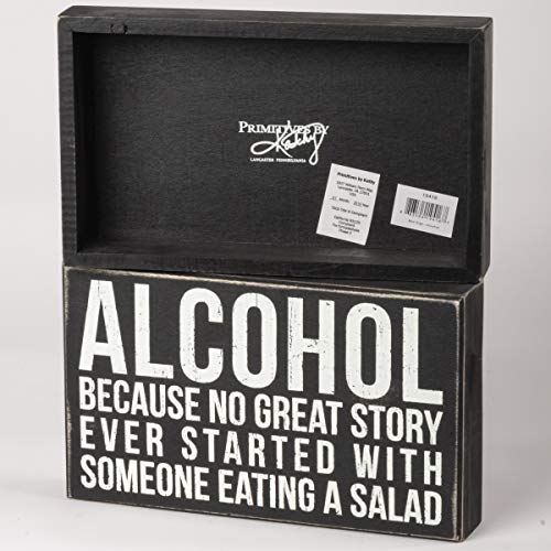 Primitives by Kathy 19416 Classic Box Sign, 10 x 6-Inches, Alcohol