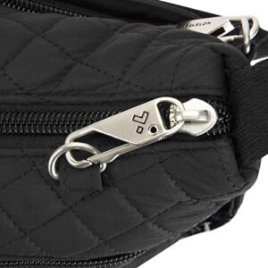 Travelon Anti-Theft Boho Square Cross Body Bag Black One Size