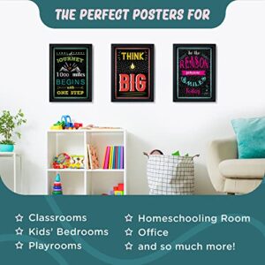 L&O Goods Motivational Posters | Set Of 10 Inspirational Wall Decor | 8.5x11 inches | Home Decor