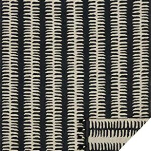 Loloi Justina Blakeney x Kahelo Collection KH-02 Black/Grey Contemporary 9'-3" x 13' Area Rug