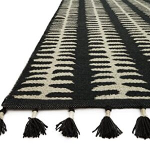 Loloi Justina Blakeney x Kahelo Collection KH-02 Black/Grey Contemporary 9'-3" x 13' Area Rug